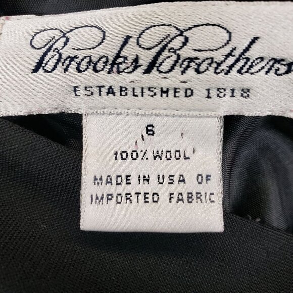 Brooks Brothers Black Knee-Length Pencil Skirt Size 6 100% Wool - Picture 8 of 8